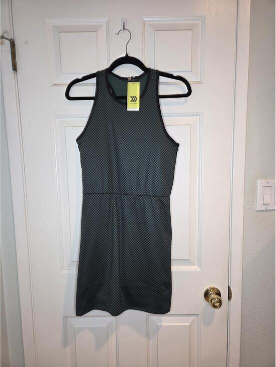 all in motion Dresses & Skirts - All in Motion Women's Medium Sleeveless Active Dress Black Green Houndstooth